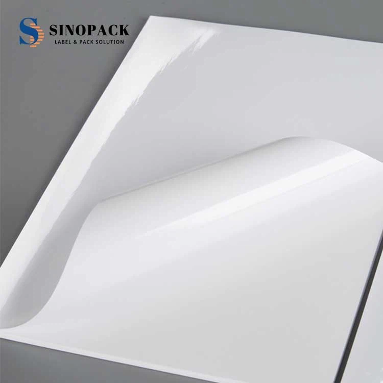 self adhesive white PET